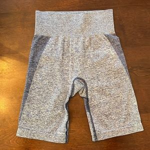 Gymshark Flex Cycling Shorts Sz. Small - Navy Marl/Gray